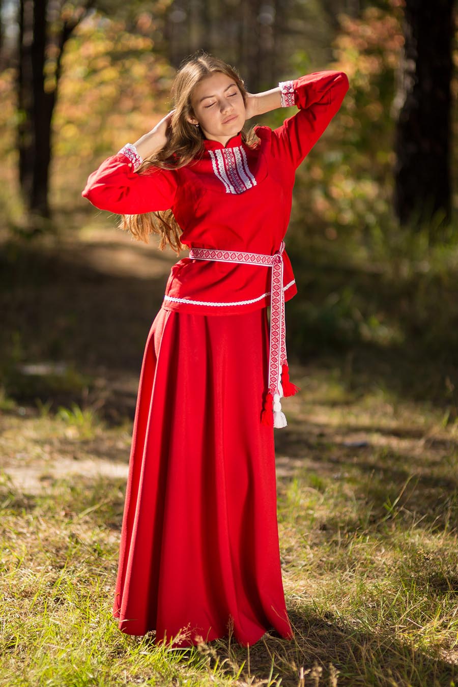 Underwear Women in Slavic costumes in Fuxin