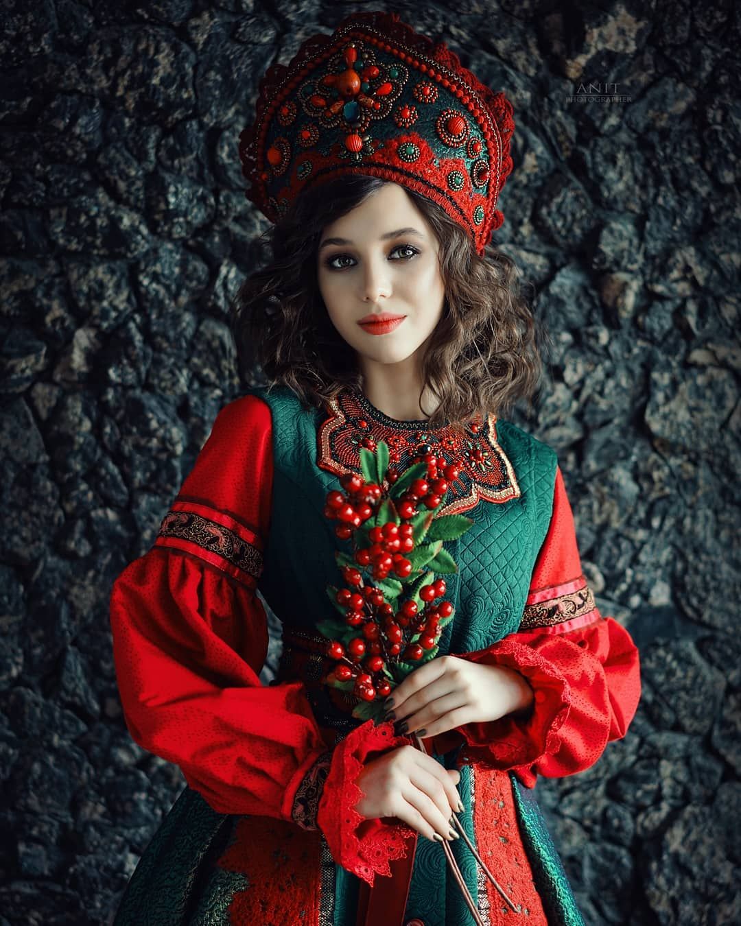 Nude girl Women in Slavic costumes in Fuxin