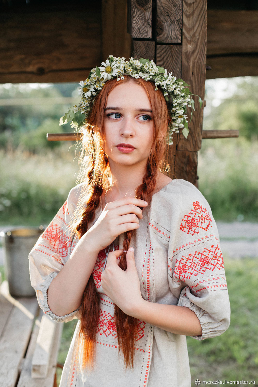 Girls in Slavic costumes in Fuxin