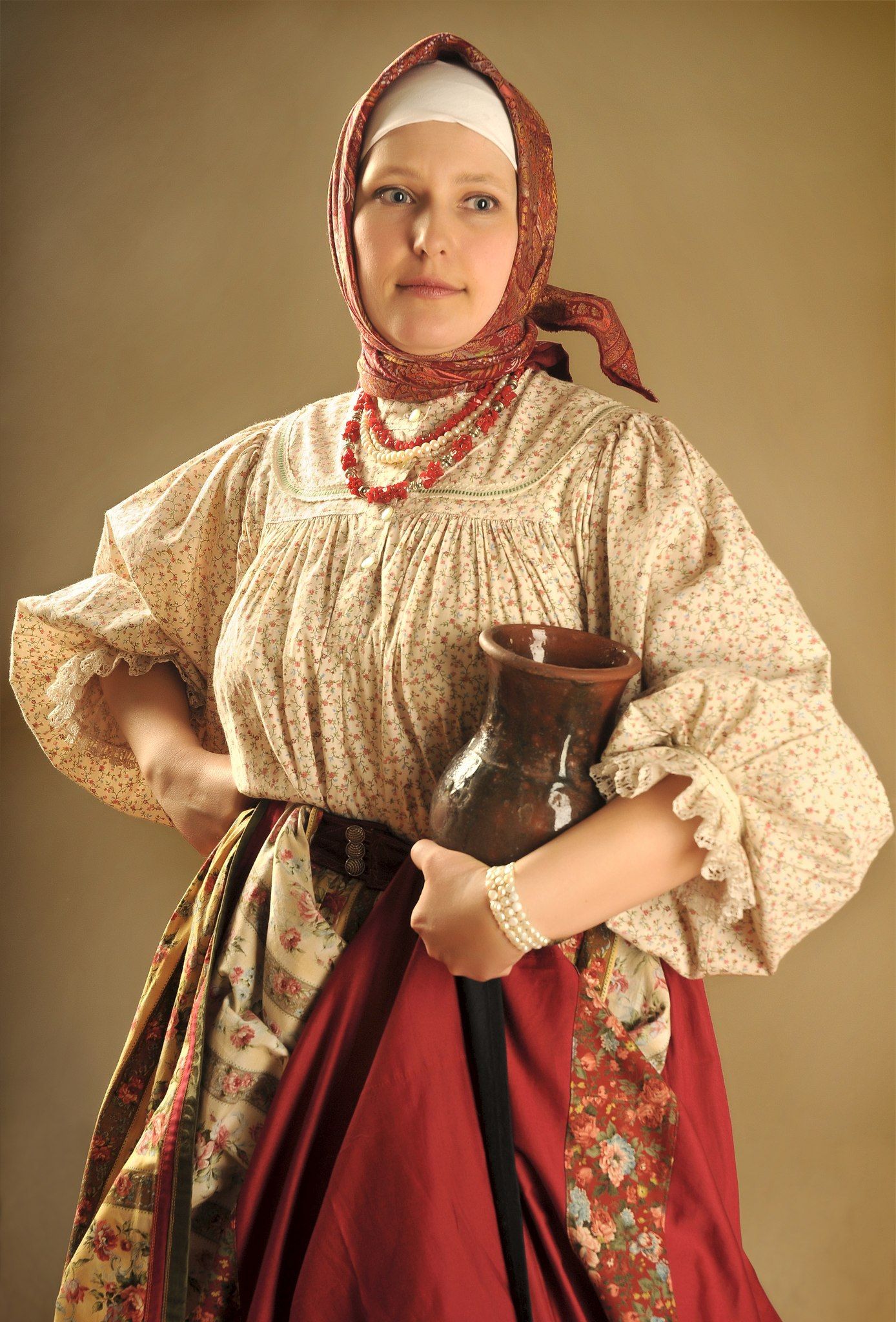 Girls in Slavic costumes in Fuxin